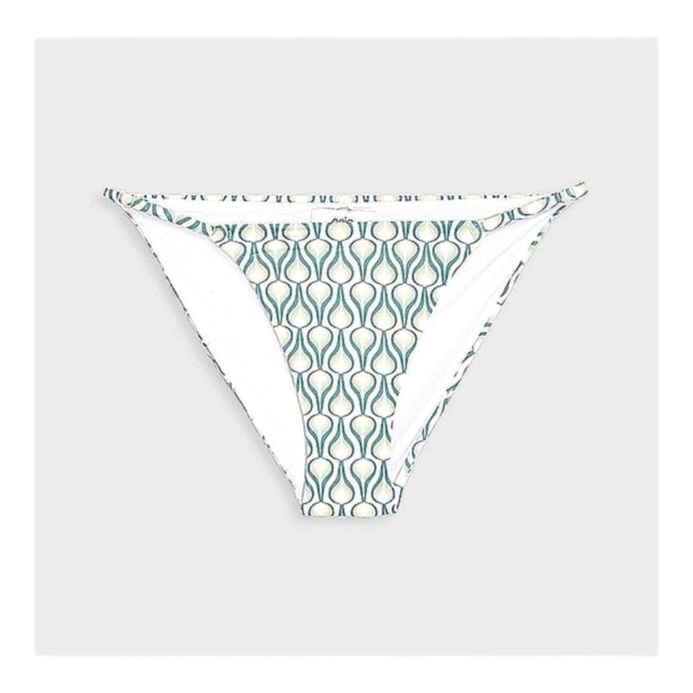 Onia Hannah Bikini Bottom in Deep Sea Flame Geo Print NWT